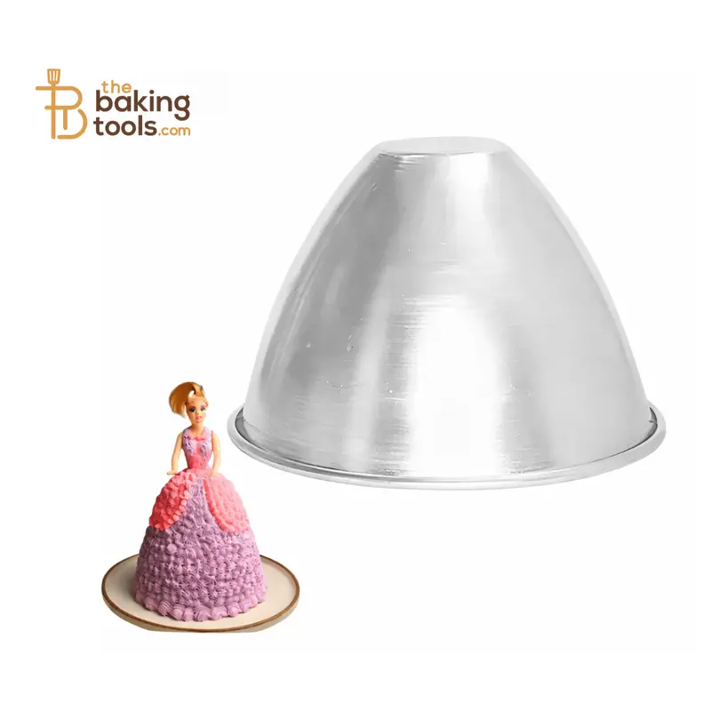 1 Kg Capacity Aluminum Doll-Shaped Cake Mold – Decorative Baking Tin 1