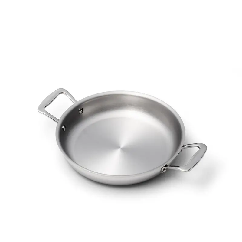 10-Inch Short-Handle Fry Pan – Space-Saving Stainless Cookware 1