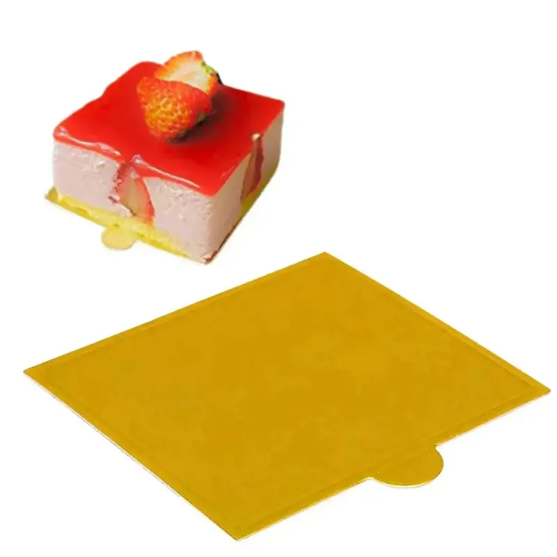 100-Pack Square Pastry Bases For Brownies And Mini Desserts 1