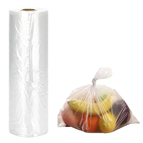 1000-Piece Clear Polythene Sandwich Bag Roll – Food-Safe Plastic Bags For Produce, Deli, Kitchen & Retail Use 1