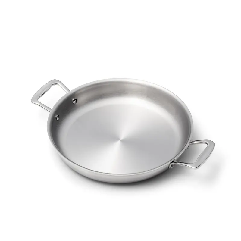 11.5-Inch Short-Handle Stainless Steel Fry Pan – Lightweight Design 1