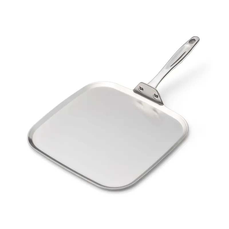 11-Inch Square Stainless Steel Griddle – Versatile Flat Cooking Surface 1