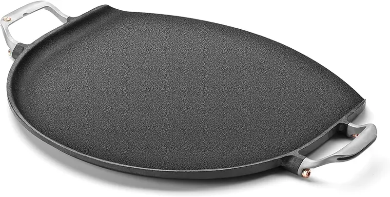 14-Inch Heavy-Duty Cast Iron Pizza Pan For Crispy Crusts 1