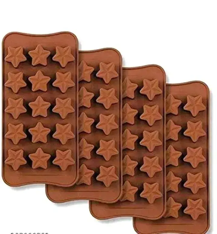 15-Cavity Star-Shaped Silicone Chocolate Mould 1