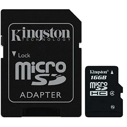 16Gb Microsdhc Card With Sd Adapter Compatible With Samsung Galaxy S3–S5 Series, Blackberry Q And Z Models, And Sony Xperia Devices 1