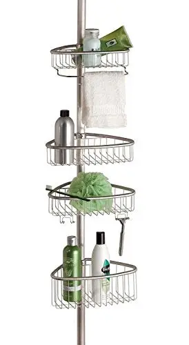 1St Choice Telescopic Metal Shower Caddy – Adjustable Rust-Resistant Organizer 1