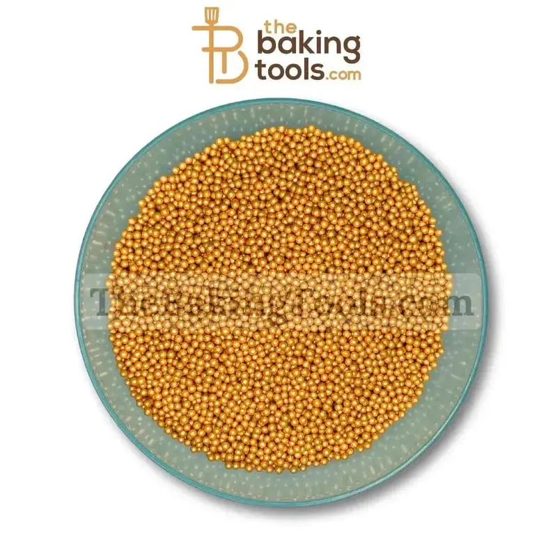 2 Mm Gold-Color Decorative Balls – Premium Cake Accents 1