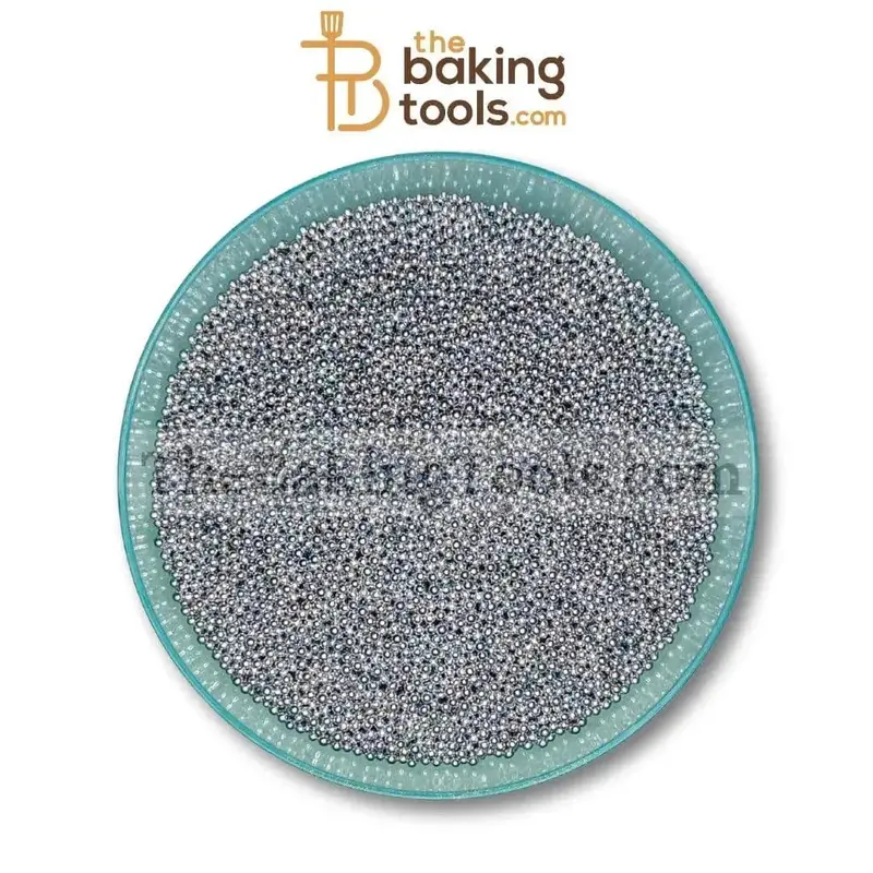 2 Mm Metallic Silver Decorative Balls For Desserts 1