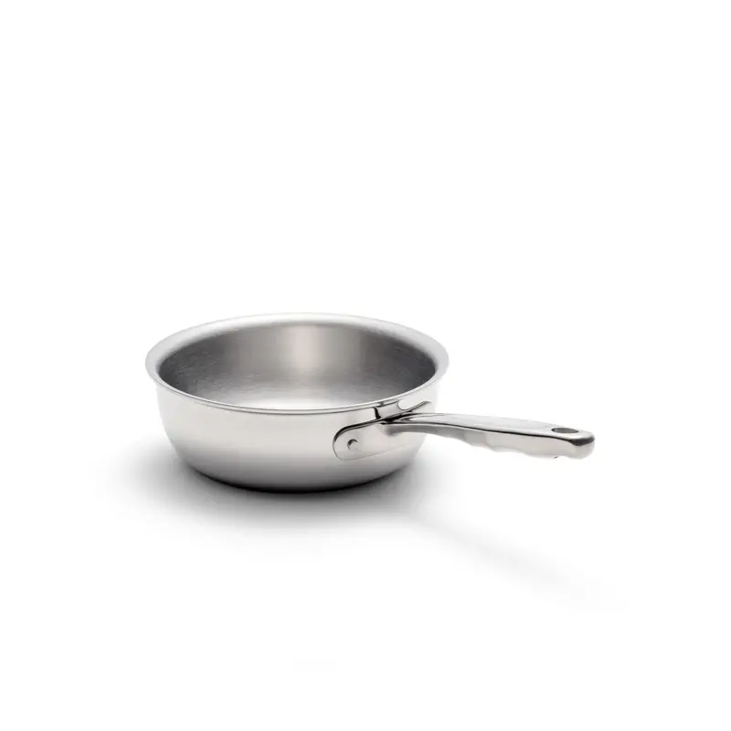 2-Quart Stainless Steel Saucier – Rounded Bottom For Whisking And Emulsifying 1