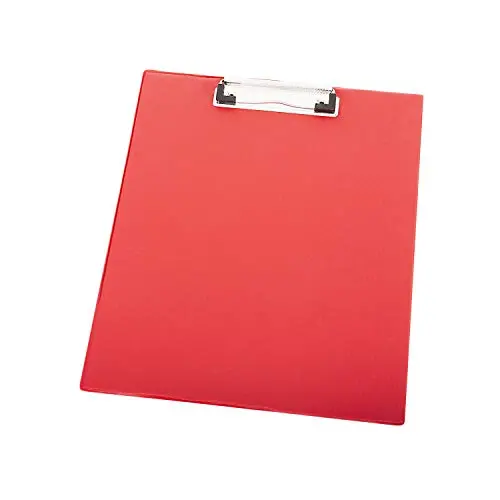 20-Piece A4 Solid Clipboard Set – Durable Black, Blue, Or Red Office/Home Clamps (Color Selectable) 1