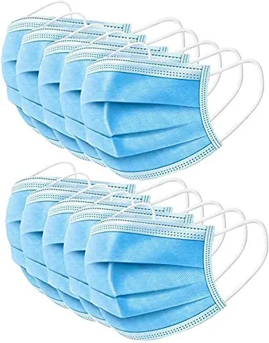 2000-Piece Disposable Face Masks – 3-Layer Breathable Protective Covers For General Use 1