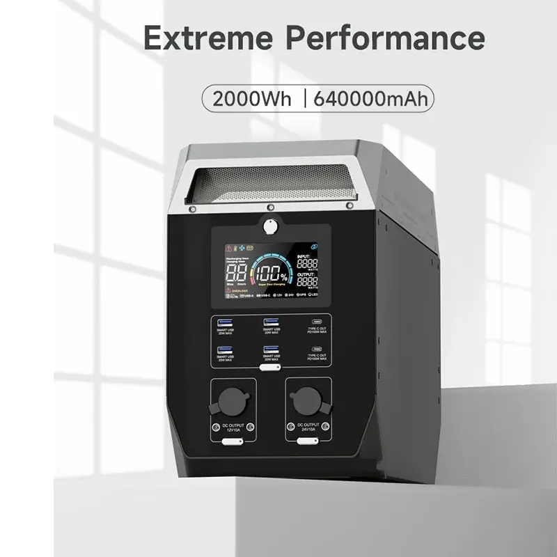 2000Wh Large-Capacity Portable Power Station – All-In-One Off-Grid Power 1