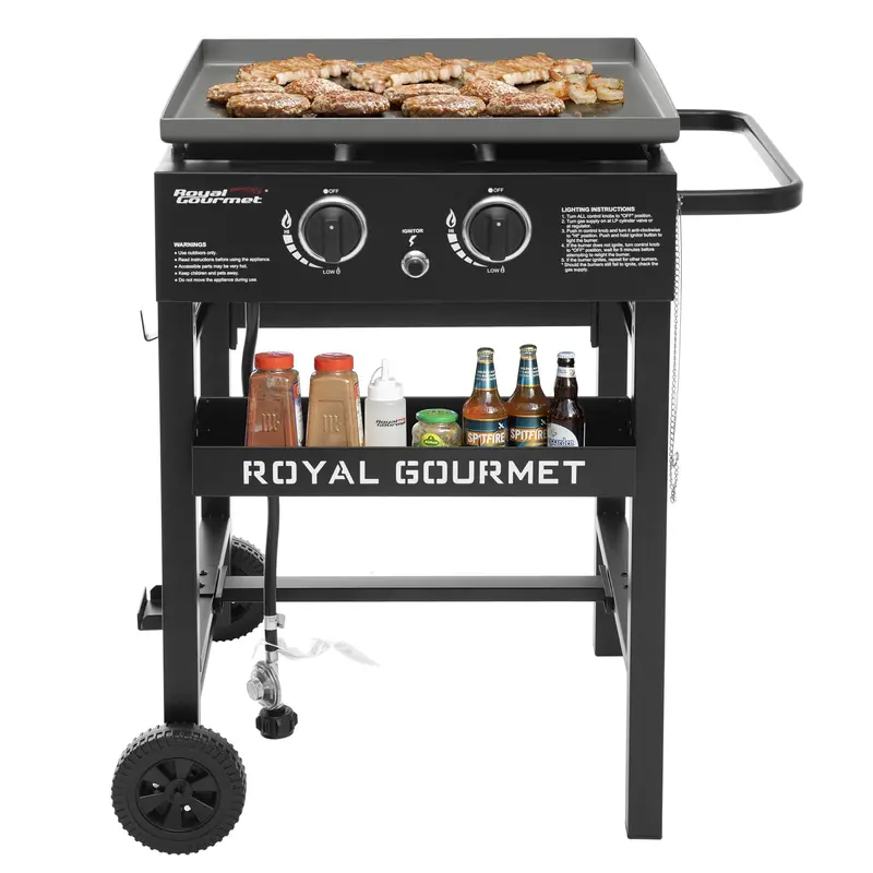23-Inch Flat-Top Gas Griddle – 450 Sq. In. Cooking Surface, 30,000 Btu Output 1