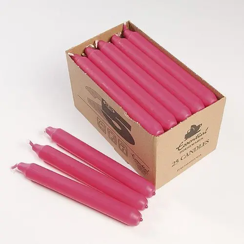 25 Pink Candles In Elegant Window Display Box 1