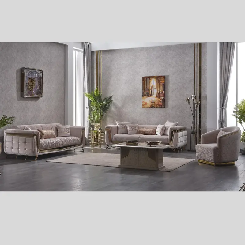 3-Piece Convertible Sofa Set With Bed Functionality 1