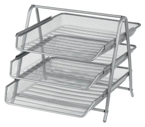 3-Tier Executive Mesh Letter Organizer Tray For Desk 1