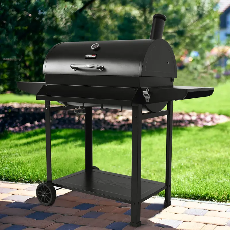 30-Inch Barrel-Style Charcoal Grill – 627 Sq. In. Cooking Surface 1