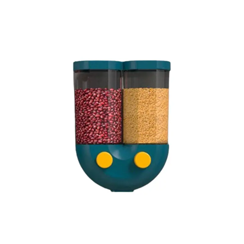 300Ml Blue Wall-Mounted Grain Dispenser Jar 1