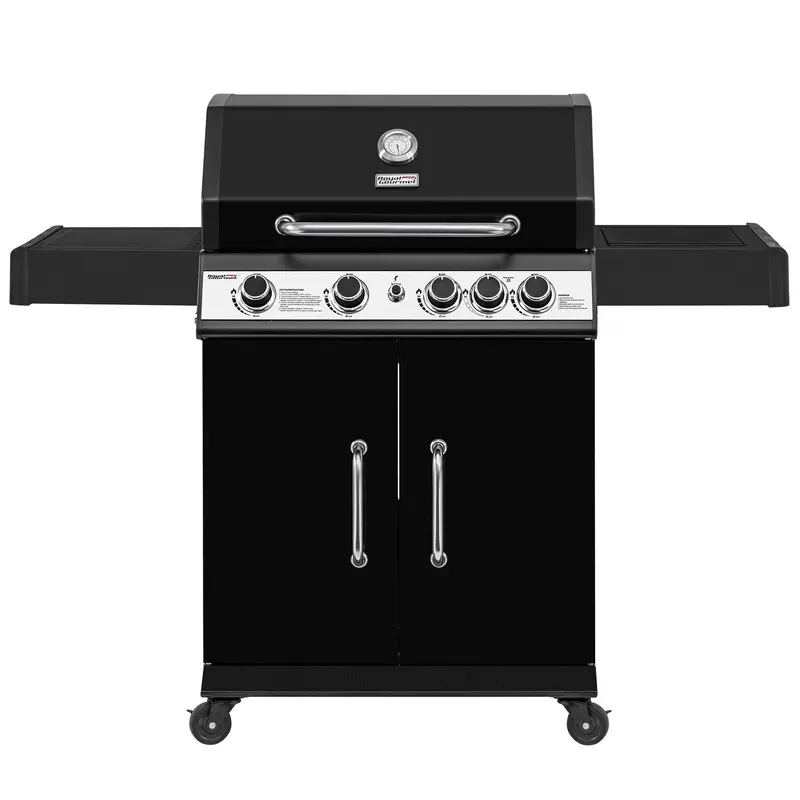4-Burner Gas Grill With Enclosed Lidded Side Burner 1