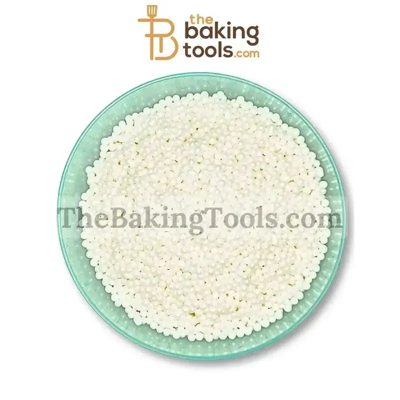 4 Mm White Pearl Balls For Baking And Dessert Garnish 1
