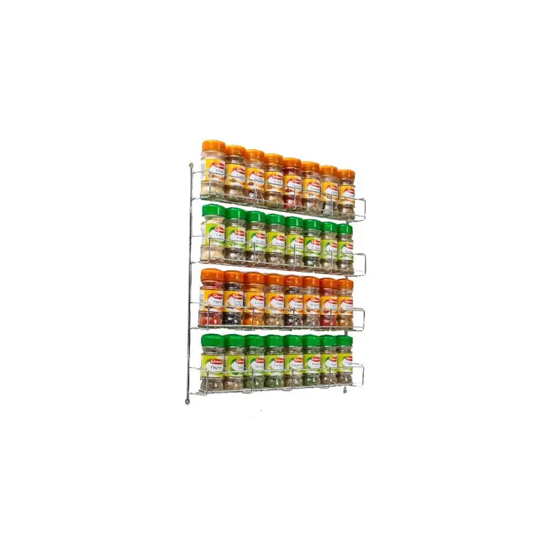 4-Tier Adjustable Spice Organizer For Kitchen Doors Or Walls 1