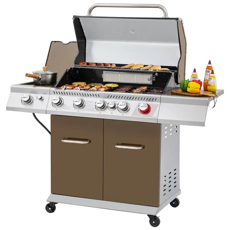 5-Burner Propane Gas Grill – 774 Sq. In., 74,000 Btu Output 1
