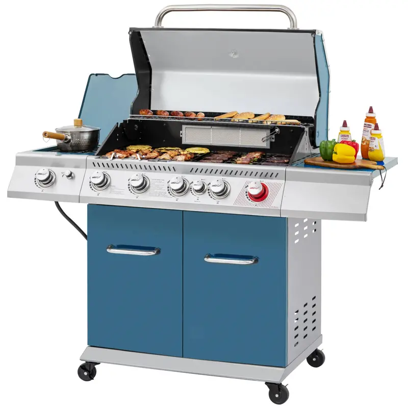 5-Burner Propane Grill With High-Heat Sear & Auxiliary Side Burner (74,000 Btu) 1