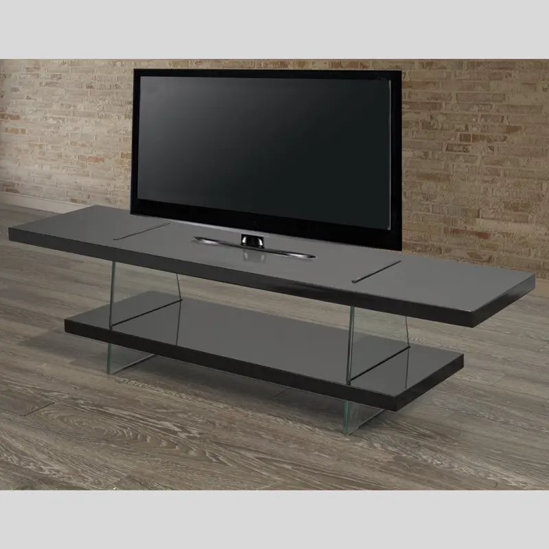 59-Inch Matte Black Tv Stand 1