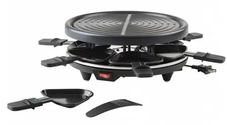 6-Person Grilly Raclette Grill With Adjustable Heat Control By Trudeau 1