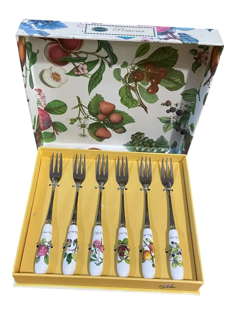 6-Piece Pomona Dessert Fork Set By Portmeirion 1