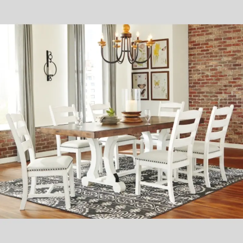 6-Piece Rectangular Dining Set Featuring Solid Wood Table And Chairs 1