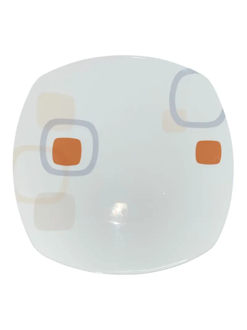 6-Piece Square Dinner Plate Set In Premium Bone China 1