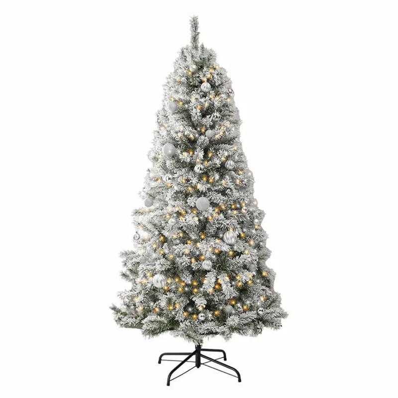 7-Foot White Artificial Scandinavian-Style Christmas Tree 1