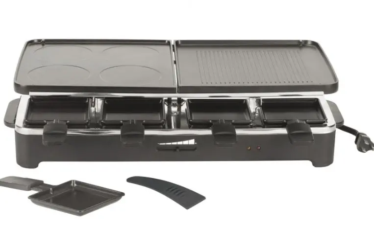 8-Person Fiesta Raclette Grill With Non-Stick Plates By Trudeau 1