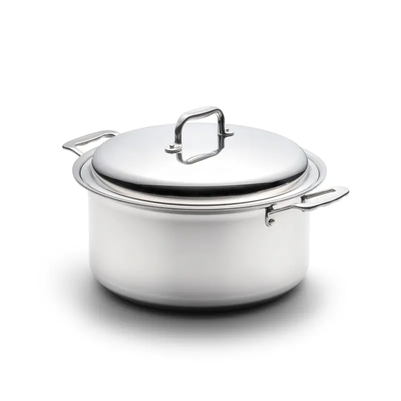 8-Quart Stainless Steel Stockpot With Lid – Multi-Use Large-Capacity Cookware 1