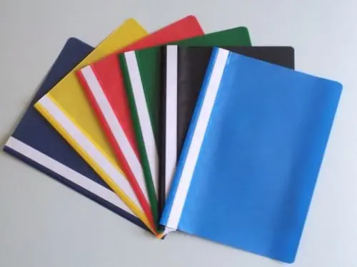 A4 Two-Prong Report Folder Set – Assorted Colors, Pack Of 5 1