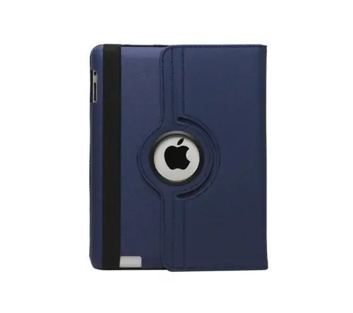 Accessory Master 360° Rotating Folio Case For Ipad Mini (1–3) – Blue Leather Stand Cover 1