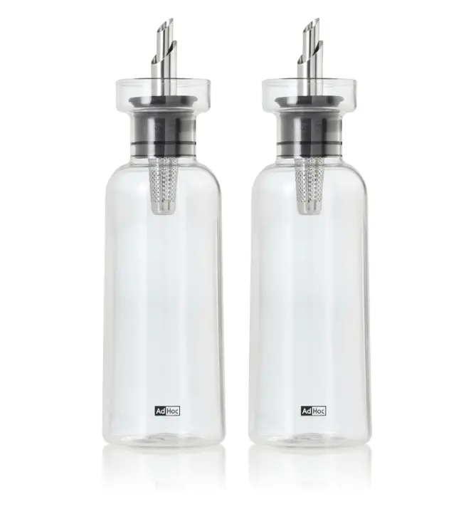 Adhoc Aromapour Dual Oil & Vinegar Dispenser Set – 300 Ml 1