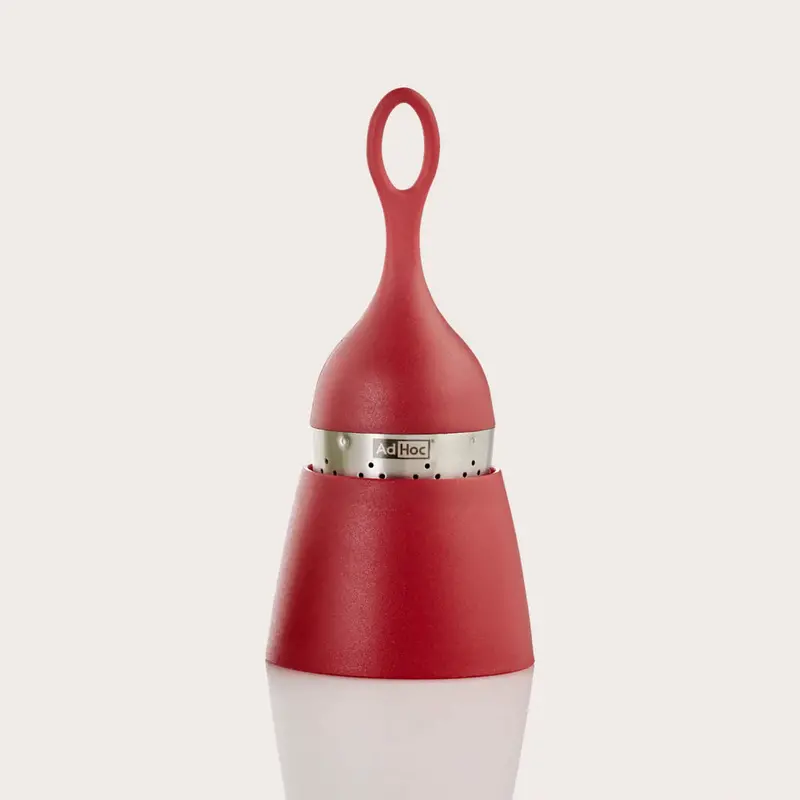 Adhoc Floatea Red Tea Infuser – Floating Silicone-Encased Design 1