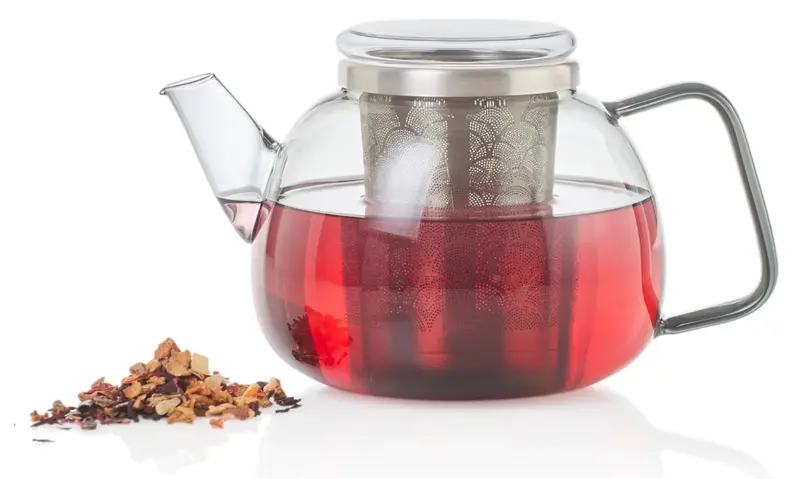 Adhoc Yuna Infusing Teapot – 1-Liter Ceramic Teapot With Built-In Filter 1