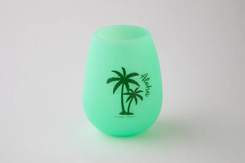 Aloha-Themed Palm Tree Insulated Drinking Cup 1