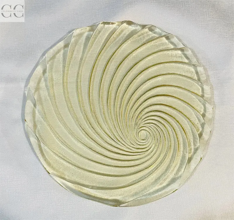 Amber-Tinted Glass Cake And Serving Plate 1