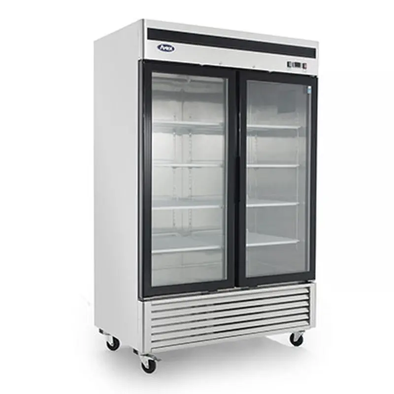 Atosa Mcf8707Gr Hinged-Door Refrigerated Merchandiser – 44.8 Cu. Ft. Glass-Front Cooler 1