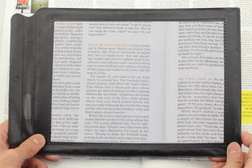 Aumbow A4 Full-Page Magnifier Sheet – Large Optical Reading Aid Lens For Vision Assistance 1