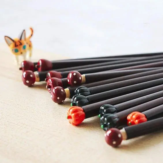 Autumn Harvest Motif Handcrafted Japanese Chopsticks 1