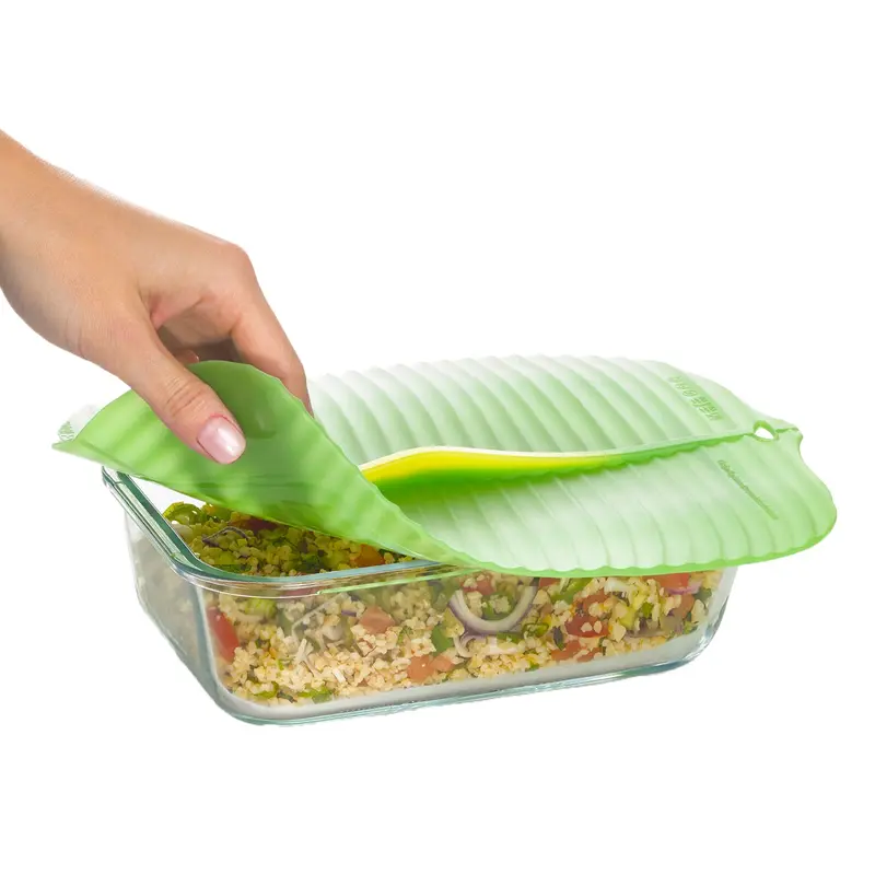 Banana Leaf–Inspired Silicone Lids – Two Size Options 1