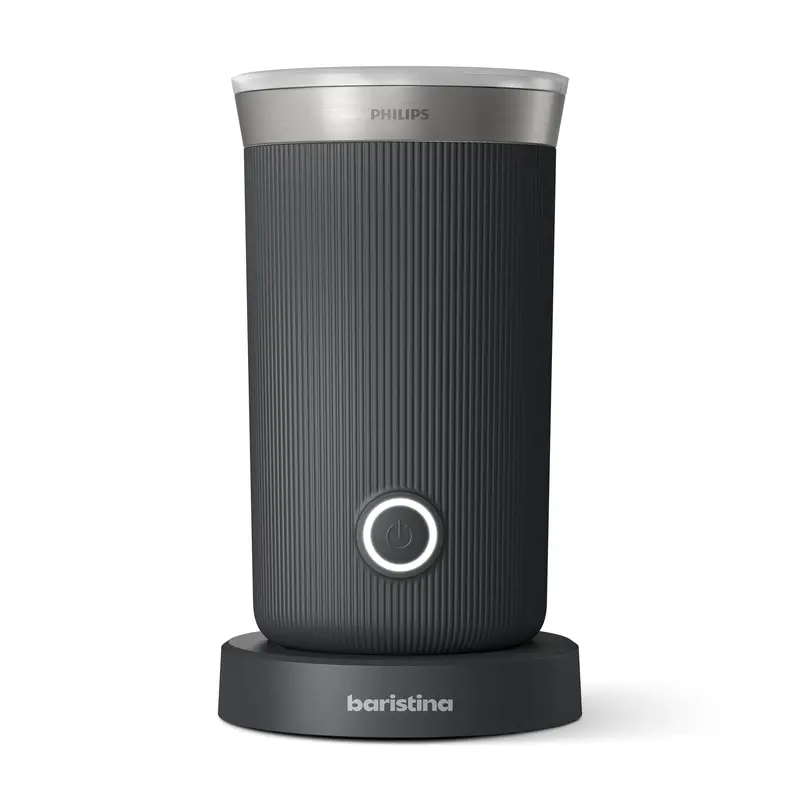 Baristina Electric Milk Frother – Sleek Black Design 1