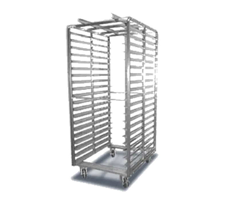 Baxter Bdrsb-15 Double-Side Load Dish Rack – 15-Slide Stainless Steel 1