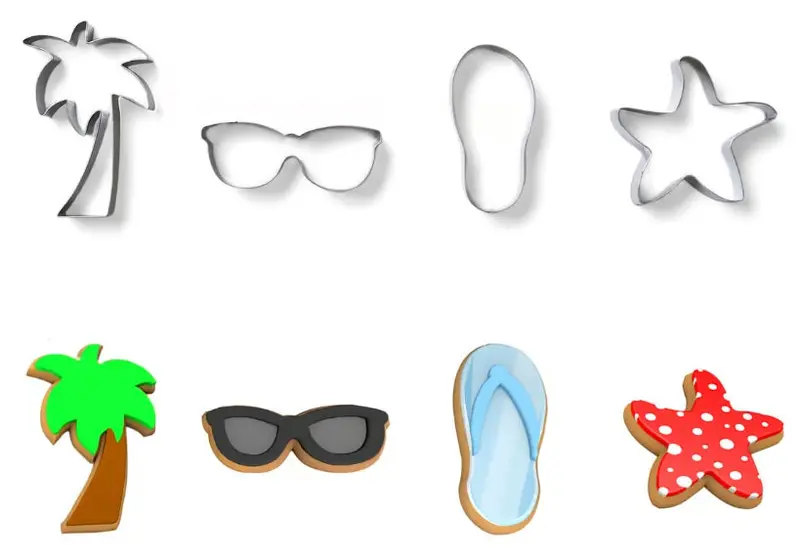 Beach-Themed Cookie Cutter Collection – Fox Run 1