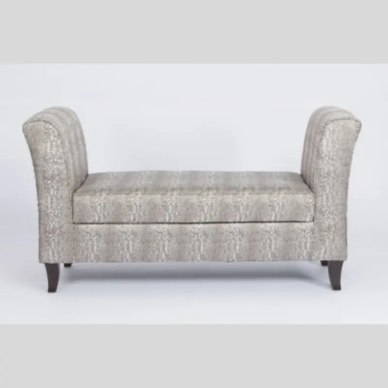 Beige Fabric Bench – Custom-Crafted Seating 1